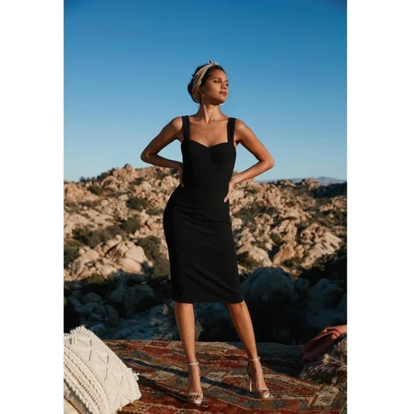 Dress the Population | Dresses | Dress The Population Nicole Sleeveless Black  Cocktail Dress Nwt | Poshmark